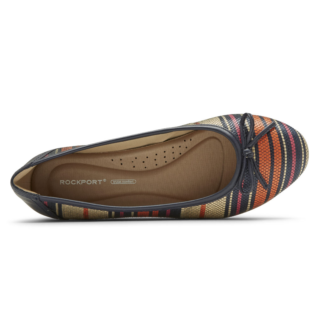 Rockport Flats Sko Dame Multicolor - Reagan Bow - QKPW50216